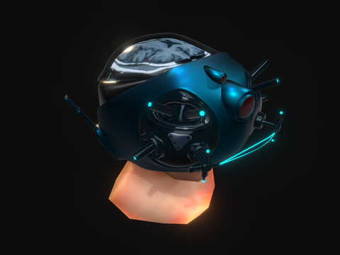 sci-fi helmet