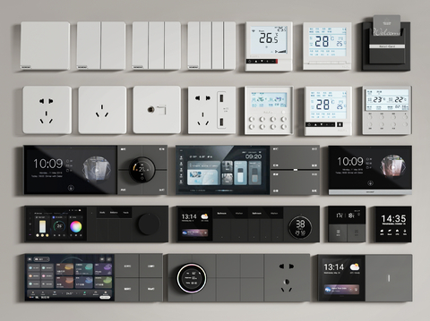 Functional Panel Switch Socket Visual Panel