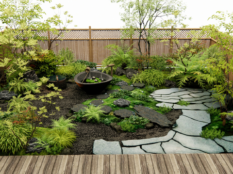 Japanese Courtyard Garden