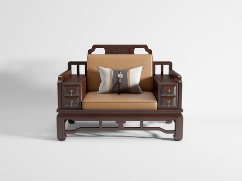 Chinese-style single sofa