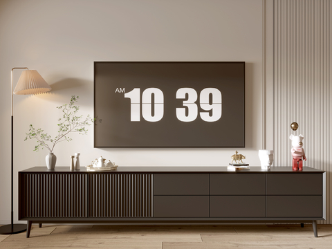 Modern Black TV Cabinet