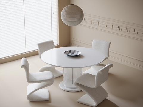 Modern Dining Table and Chair Round Dining Table