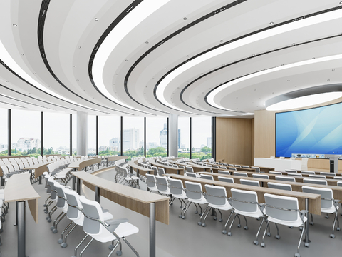 Modern lecture hall conference room