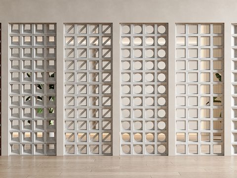 Silent cement brick partition