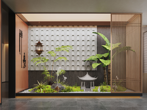 Neo-Chinese Style landscape interior landscaping