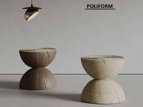 poliform modern stool solid wood stool