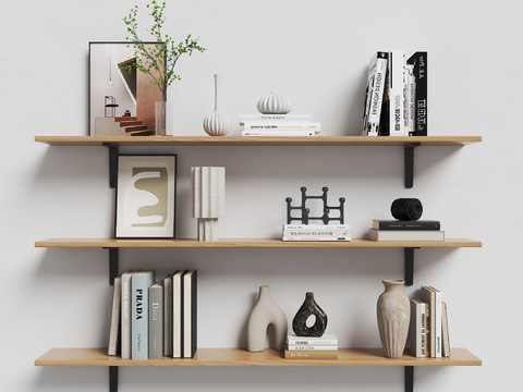 Board Storage Rack Book Vase Ornaments