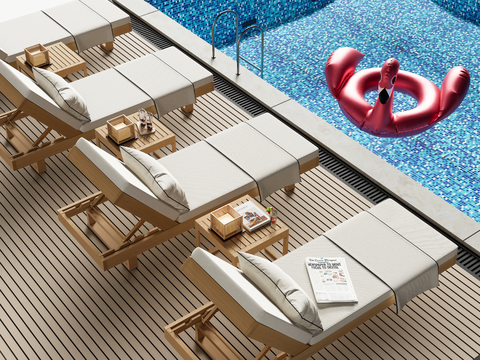 Modern Lounger Pool Lounger Beach Lounger