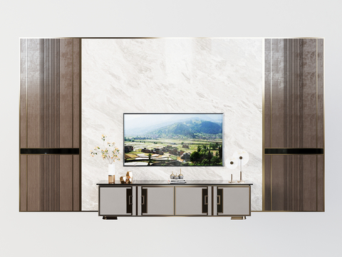 New Chinese TV Wall TV cabinet