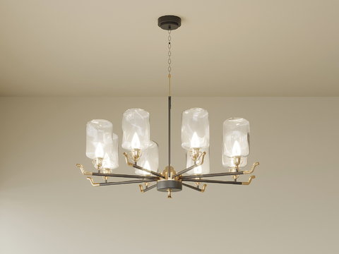 New Chinese multi-head chandelier