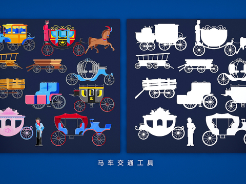 European-style carriage pumpkin car rickshaw wall decoration