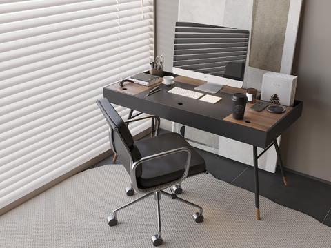 Modern Affordable Luxury Style Desk and Chair