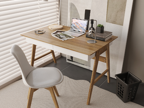 Cream Style desk and chair