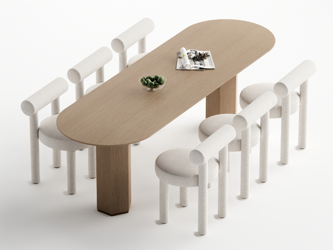 Log-style dining tables and chairs