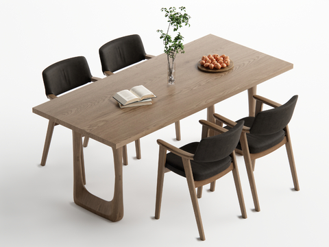 Log-style dining tables and chairs