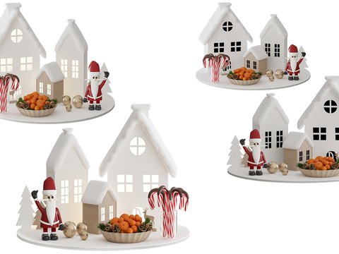 European-style small house Christmas decorations