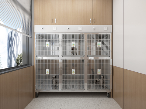 Pet Hospital Foster Room Dog Cage