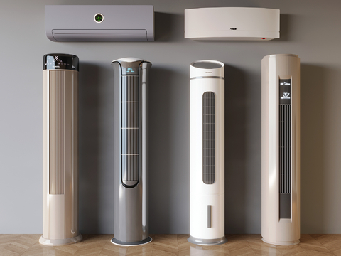 Vertical cylindrical air conditioner wall-mounted air conditioner