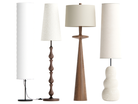 Middle style floor lamp