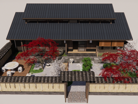 New Chinese Courtyard Roof Garden