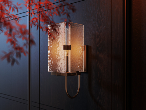 Neo-Chinese Style glass wall lamp