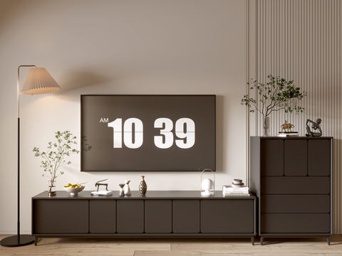 Modern Black TV Cabinet