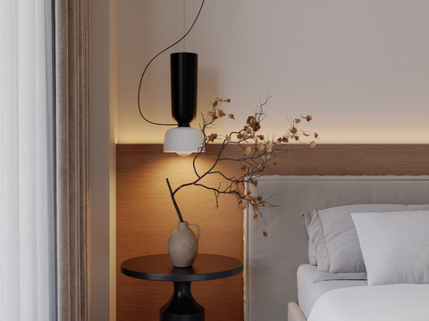 Modern bedside plant chandelier