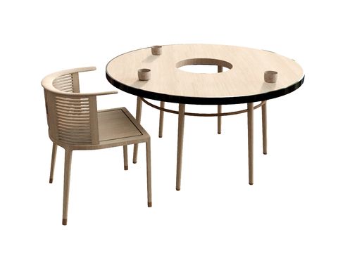 Nordic Dining Table and Chair