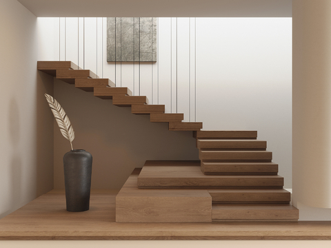 Modern Stairwell Handrail Stairs