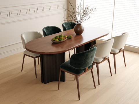 Modern Dining Table and Chair