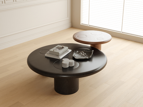 Modern round coffee table