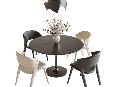 Modern Dining Table and Chair Round Dining Table