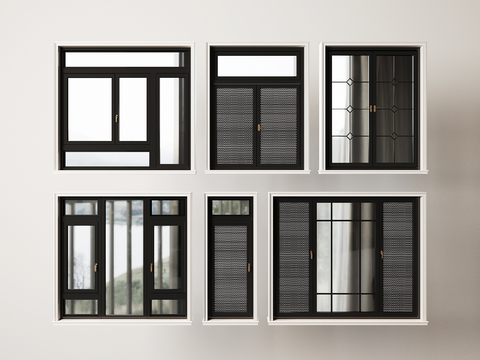 Modern windows casement window door