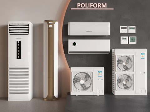 Vertical cylindrical wall-mounted air conditioner