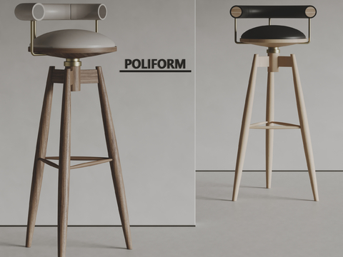 poliform modern bar chair