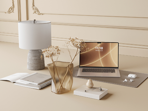 Modern desk ornaments laptop lamp