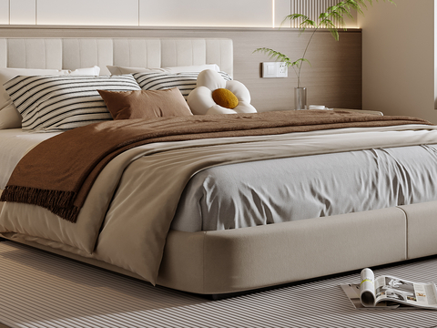 Cream Style double bed