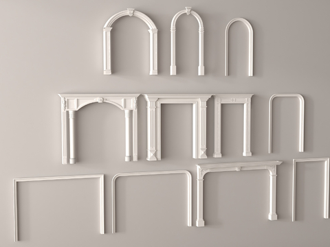 European-style door and window door frame pass door cover