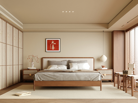 Japanese-style master bedroom