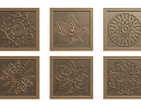 New Chinese copper plate relief carving