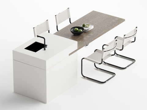 Modern Nakajima Dining Table and Chair