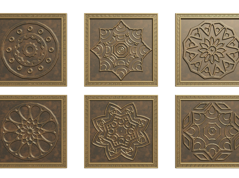 New Chinese copper plate relief carving