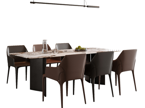 Italian Dining Table and Chair