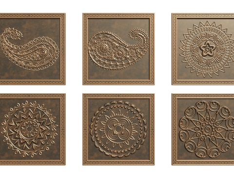 New Chinese copper plate relief carving