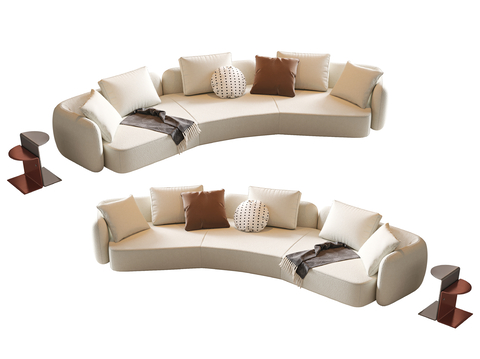 Cream Style multi-person sofa