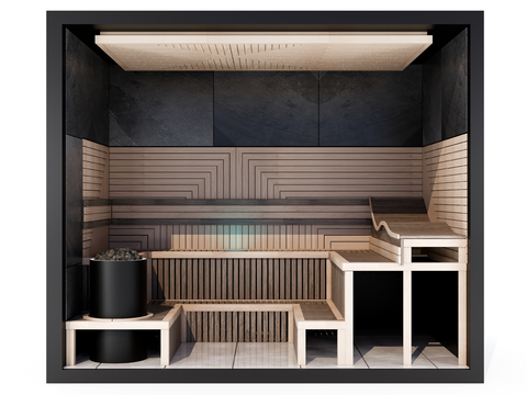 Modern home sauna room