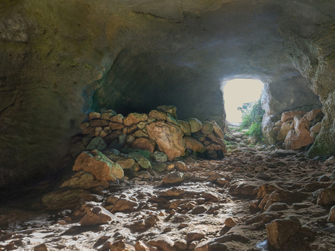 Modern Cave Cave Sinkhole Terrain Mountains