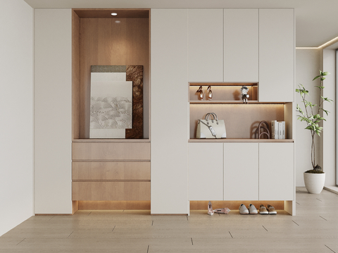 Modern shoe cabinet porch partition