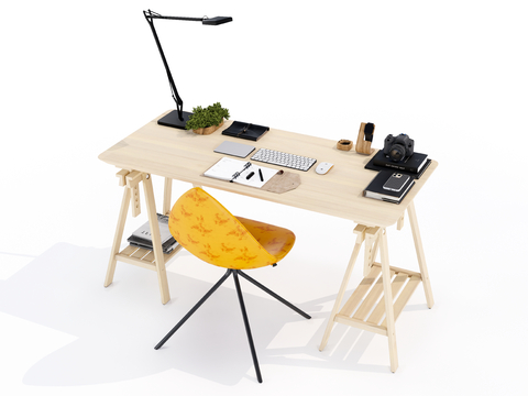 Modern Solid Wood Desk Chair