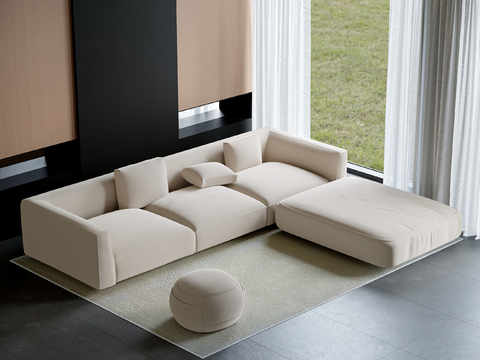 Italian Multiplayer Sofa Corner Sofa